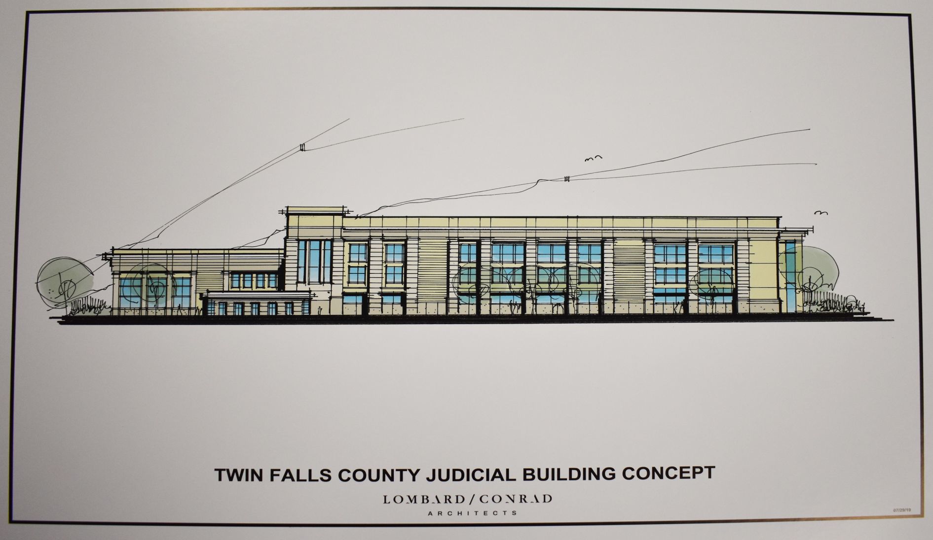 Judicial Building Drawing